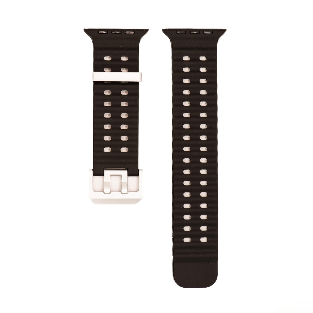 Silicone Wave Band - For Apple Watch ULTRA - Black