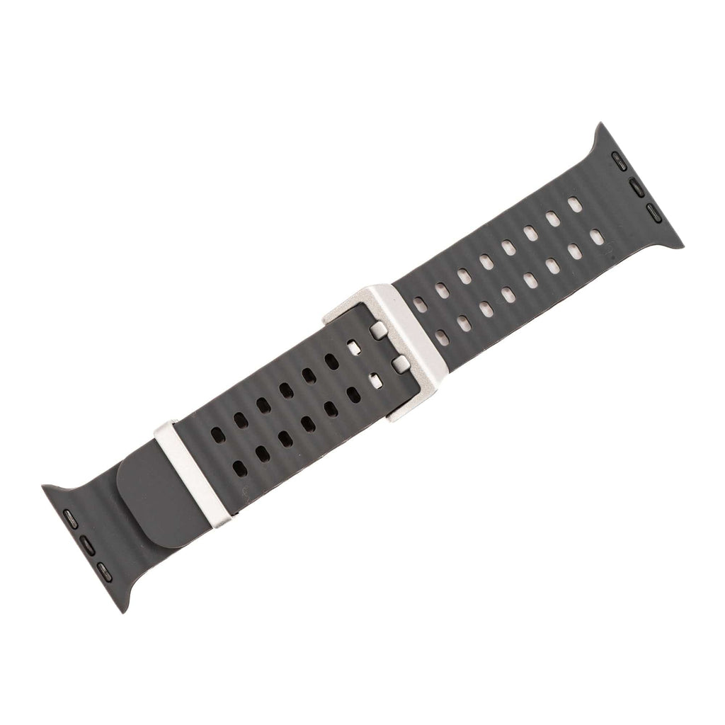 Silicone Wave Band - For Apple Watch - Gray
