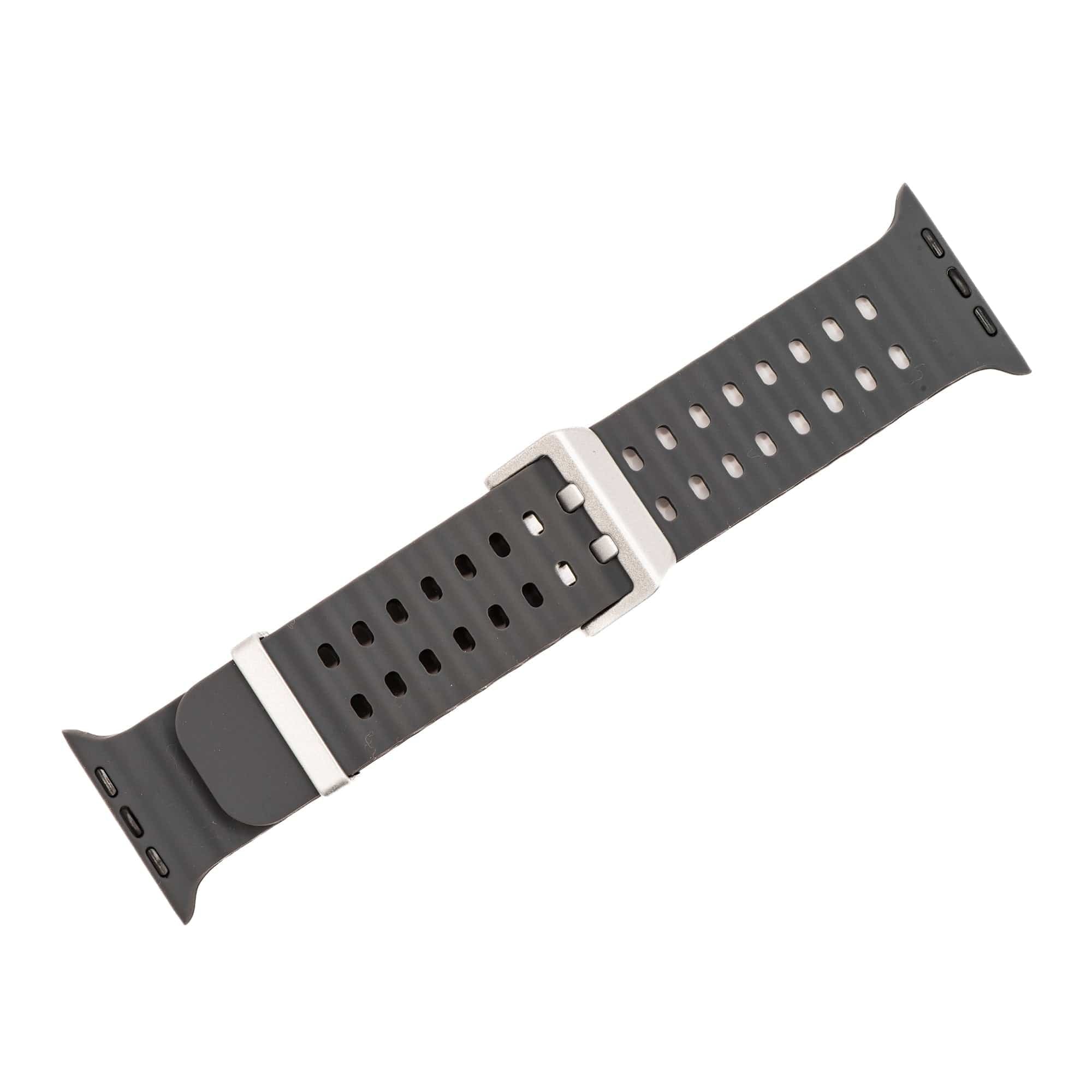 Silicone Wave Band - For Apple Watch - Gray