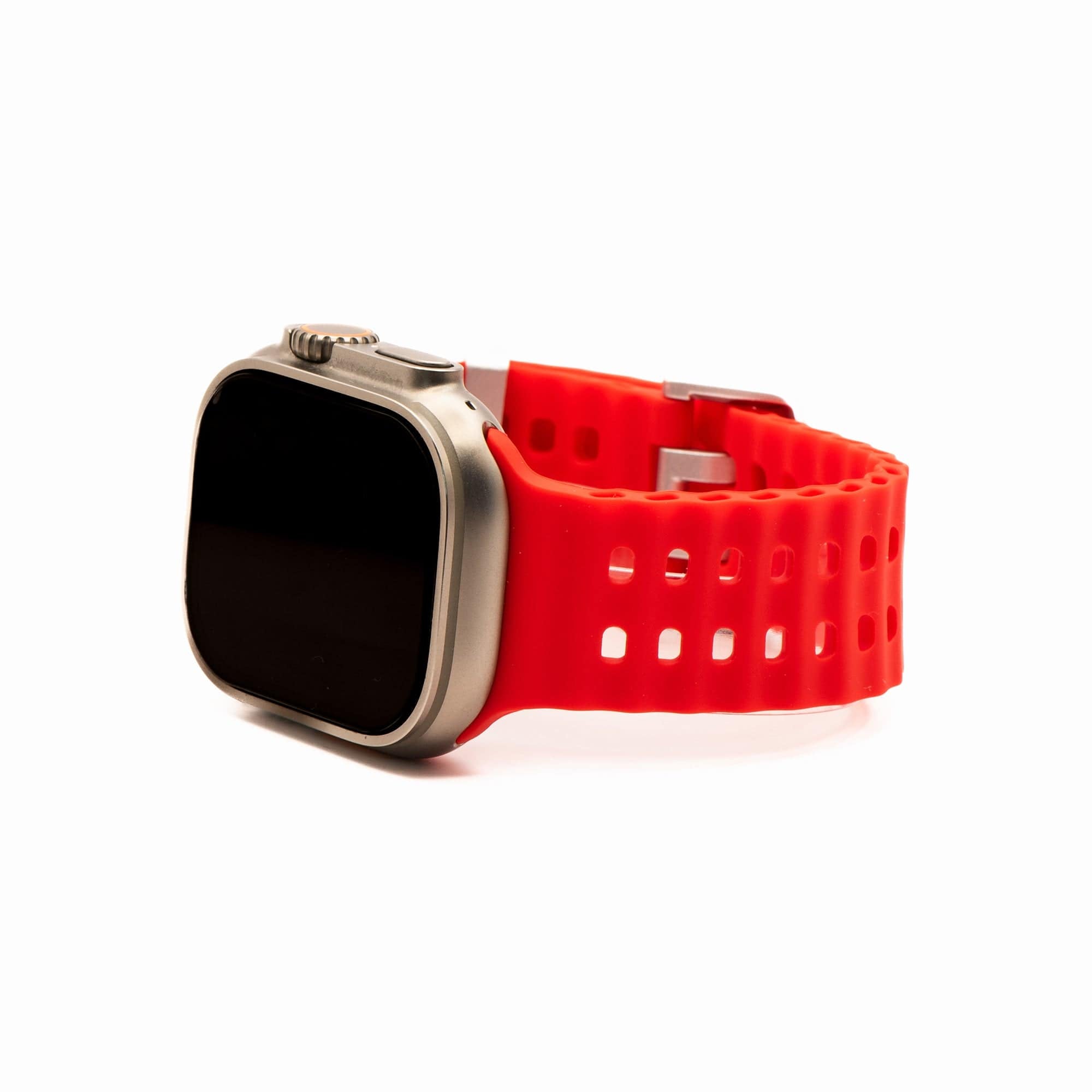 Silicone Wave Band - For Apple Watch ULTRA - Red