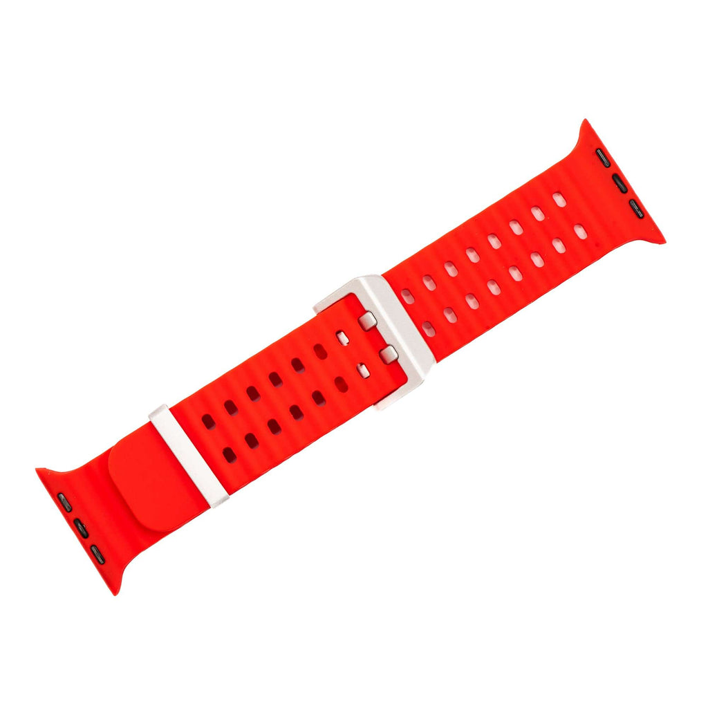Silicone Wave Band - For Apple Watch ULTRA - Red