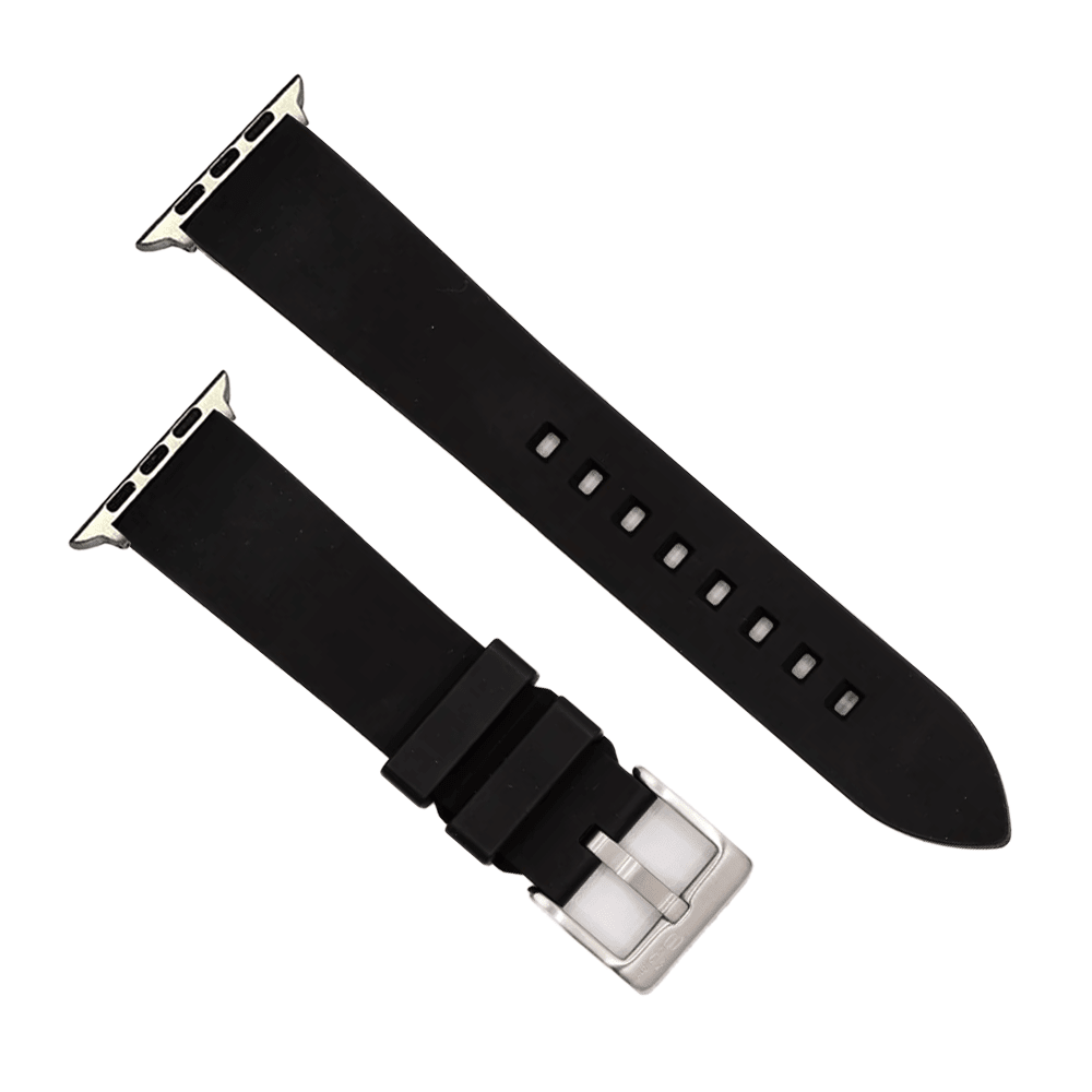Smooth Rubber Band – For Apple Watch - Black