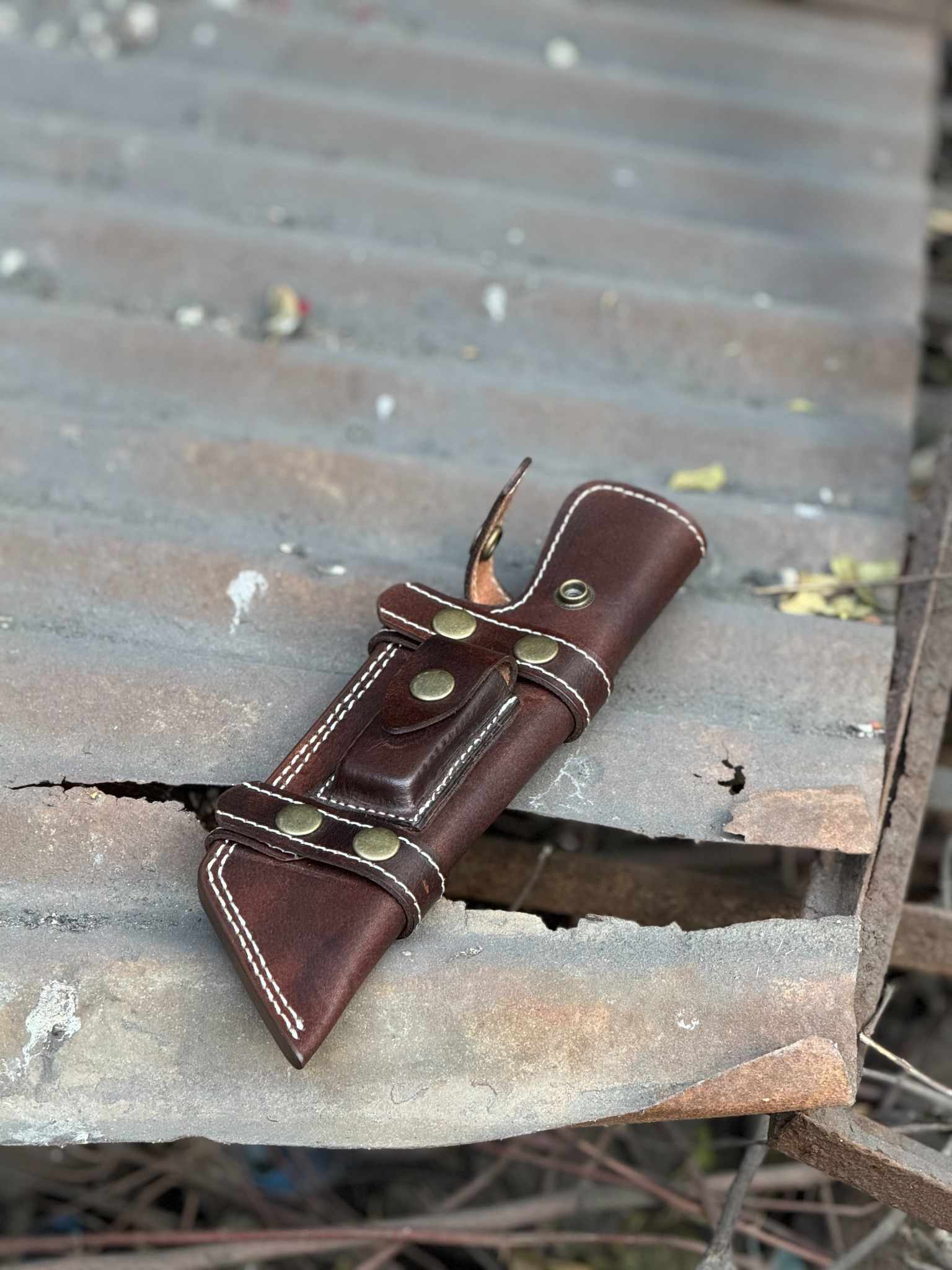 Stainless Steel Tracker Knife with Rosewood Handle | Full Tang Outdoor Knife