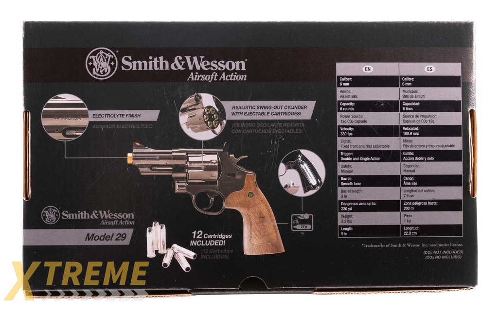 SW M29- 6MM BLUE FINISH 3 INCH BARREL