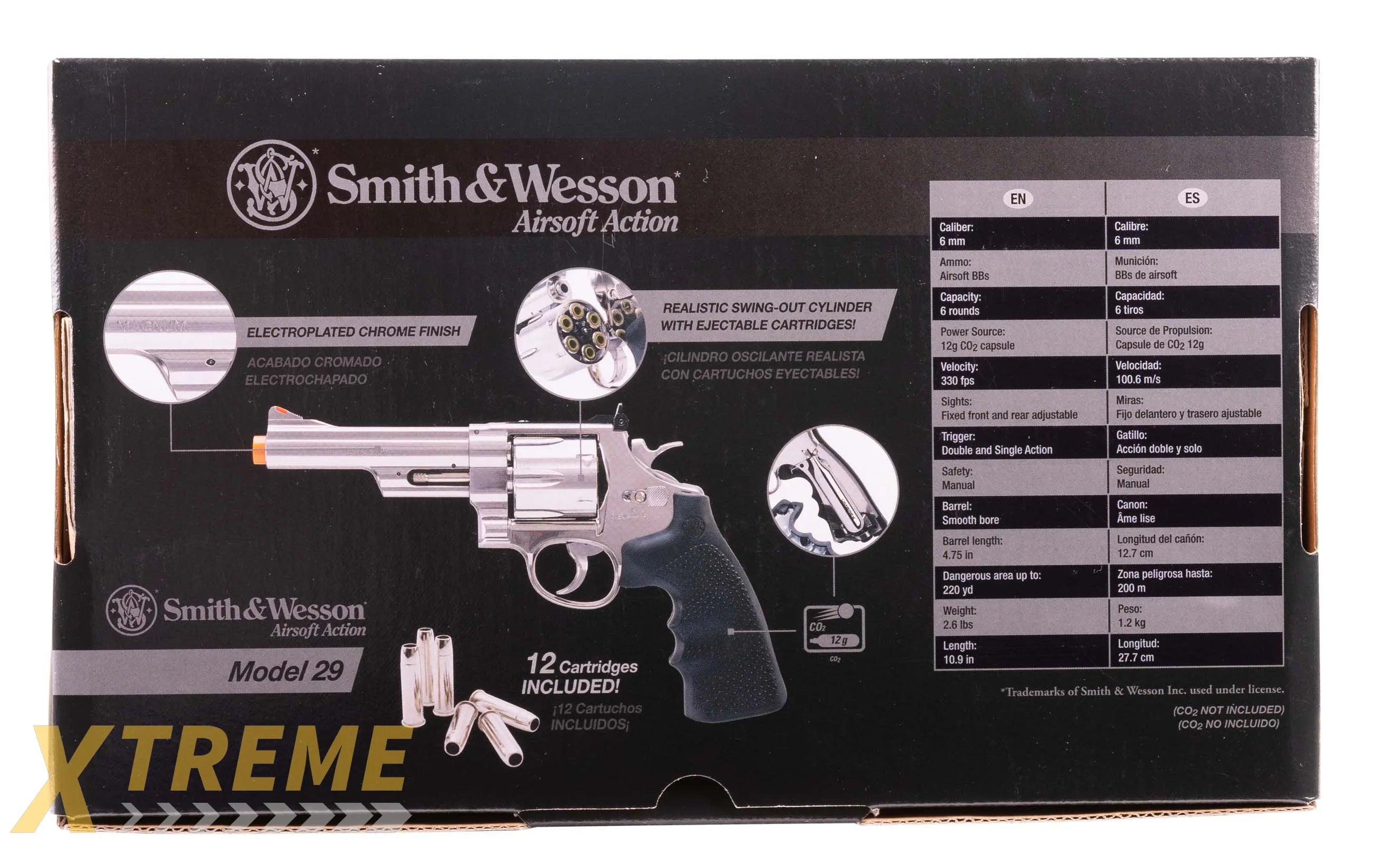 SW M29 CLASSIC-6MM-CHROME FINISH 5 INCH BARREL
