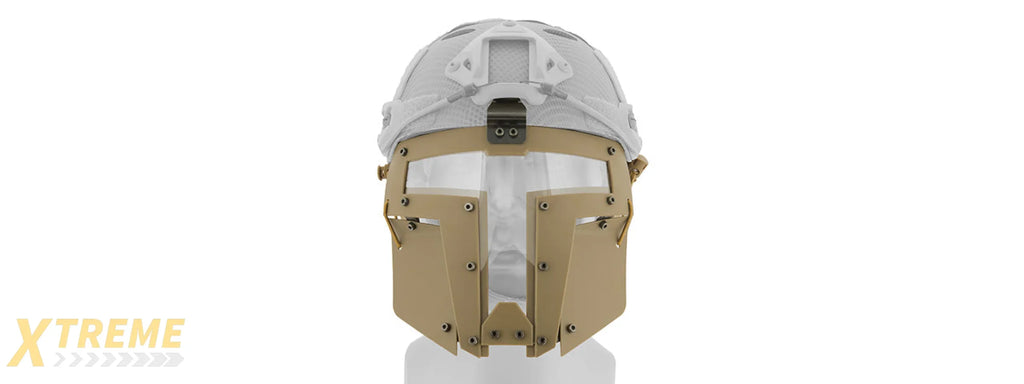 T-Shaped Windowed Attachment Face Mask For FAST/BUMP Helmets Tactical Modular Protection