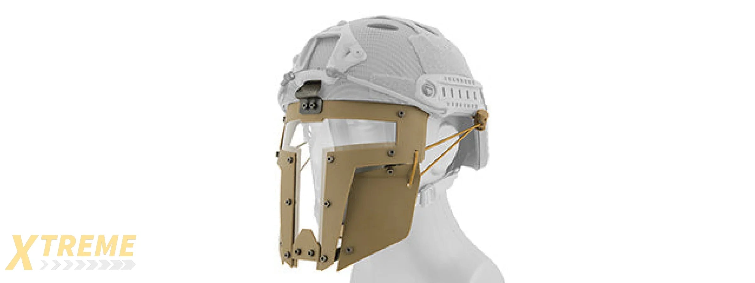 T-Shaped Windowed Attachment Face Mask For FAST/BUMP Helmets Tactical Modular Protection