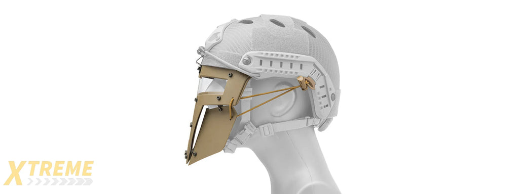 T-Shaped Windowed Attachment Face Mask For FAST/BUMP Helmets Tactical Modular Protection