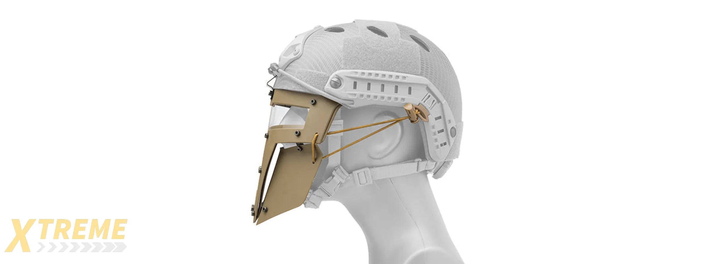 T-Shaped Windowed Attachment Face Mask For FAST/BUMP Helmets Tactical Modular Protection