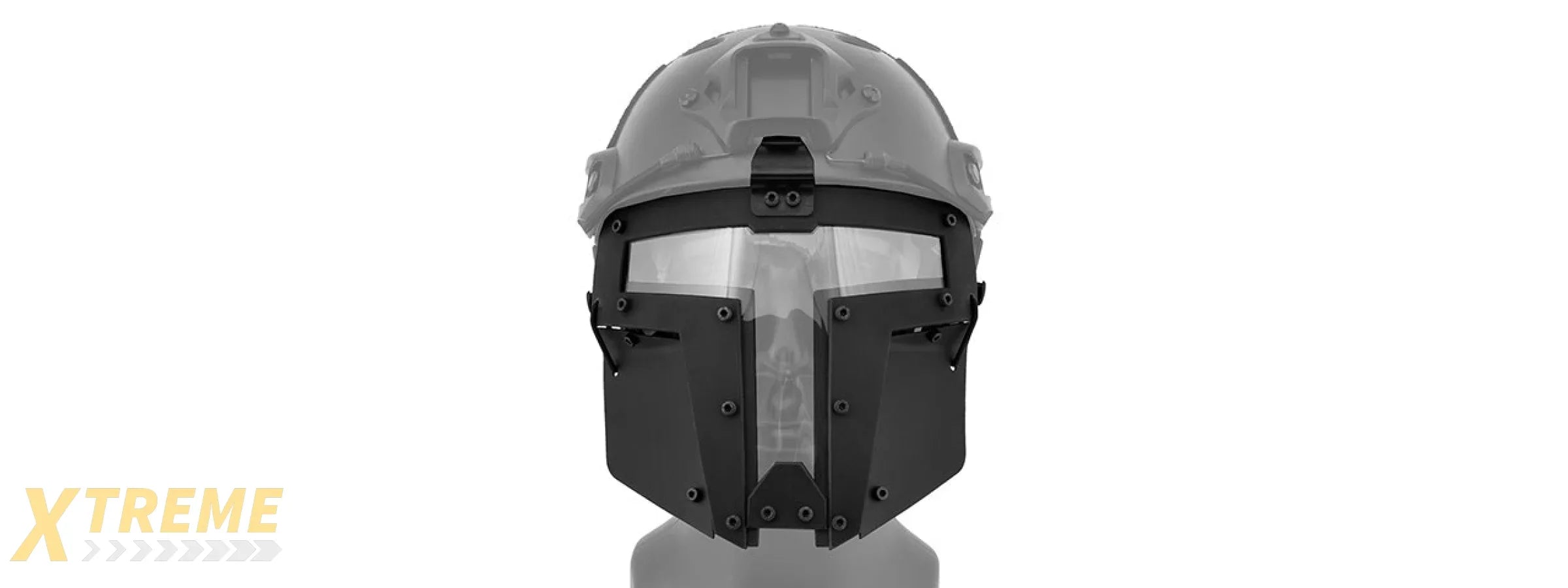 T-Shaped Windowed Attachment Face Mask For FAST/BUMP Helmets Tactical Modular Protection