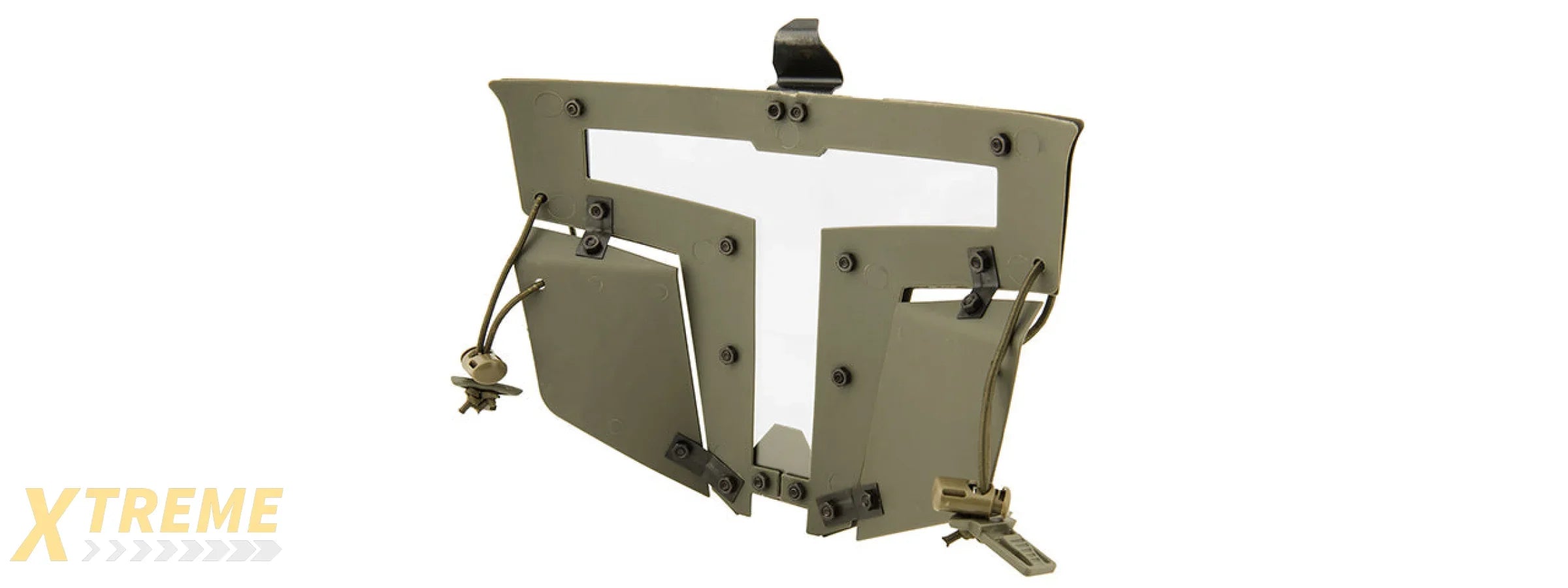 T-Shaped Windowed Attachment Face Mask For FAST/BUMP Helmets Tactical Modular Protection