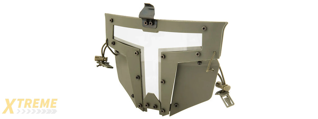 T-Shaped Windowed Attachment Face Mask For FAST/BUMP Helmets Tactical Modular Protection