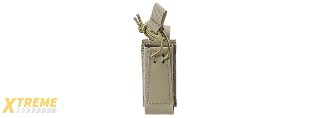 Tactical Assaulter Single Pistol Mag Pouch - MOLLE-Compatible Durable Field Accessory