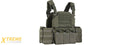 Tactical Chest Plate Carrier with Triple MOLLE Pouches Hunting Vest and Back Bag