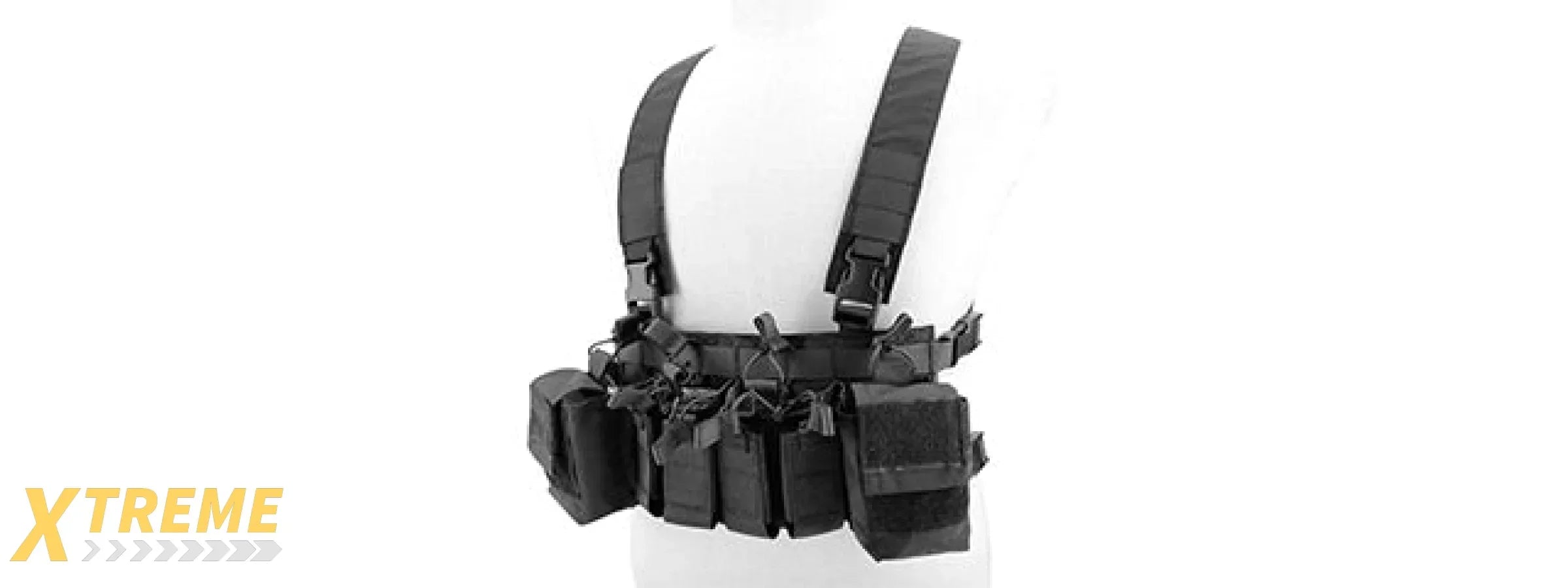 Tactical Chest Rig Adjustable MOLLE Carrier Military Utility Vest Lightweight