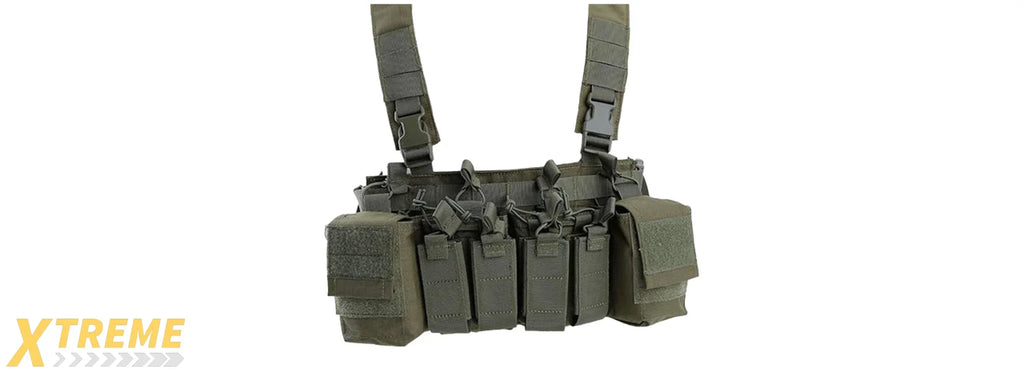 Tactical Chest Rig Adjustable MOLLE Carrier Military Utility Vest Lightweight