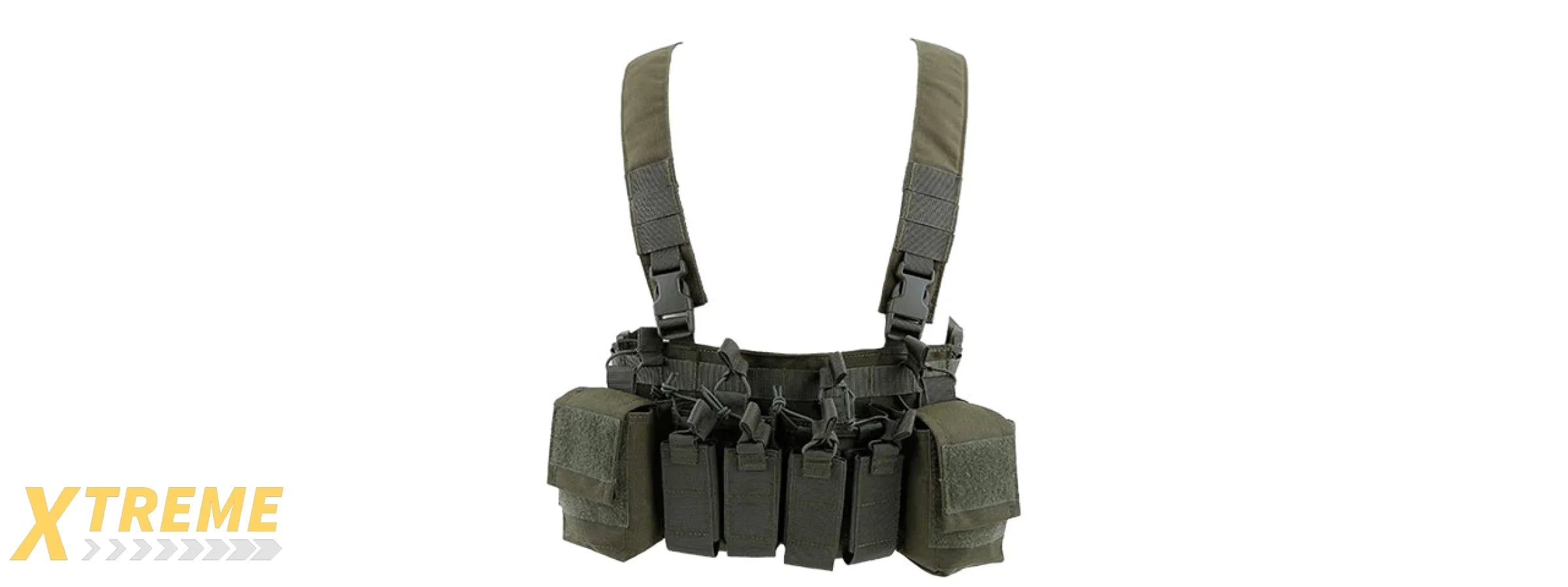 Tactical Chest Rig Adjustable MOLLE Carrier Military Utility Vest Lightweight