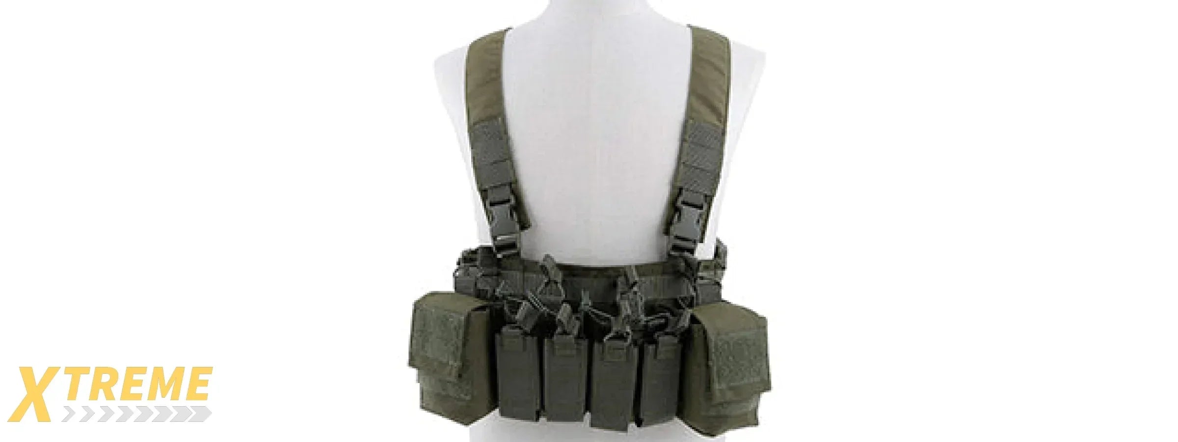 Tactical Chest Rig Adjustable MOLLE Carrier Military Utility Vest Lightweight