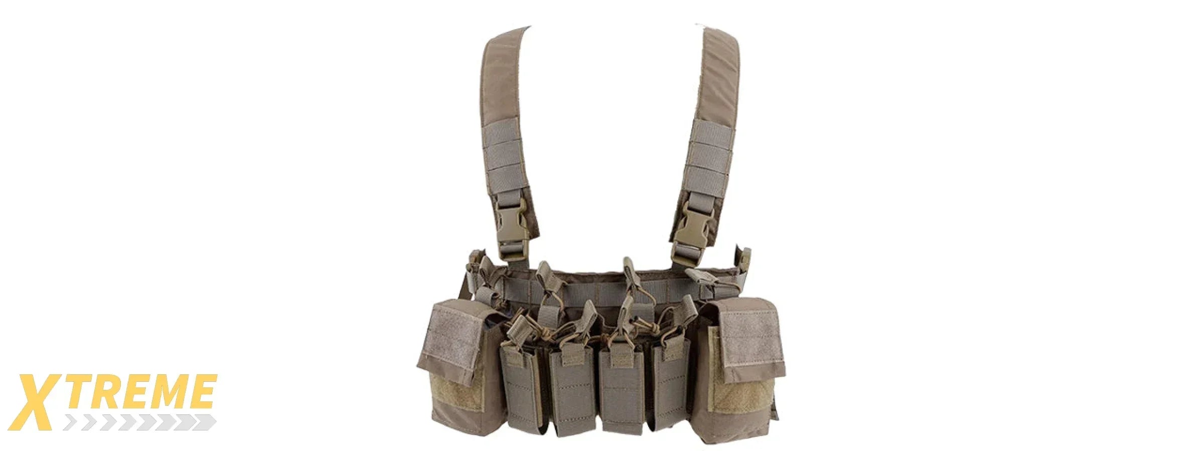 Tactical Chest Rig Adjustable MOLLE Carrier Military Utility Vest Lightweight