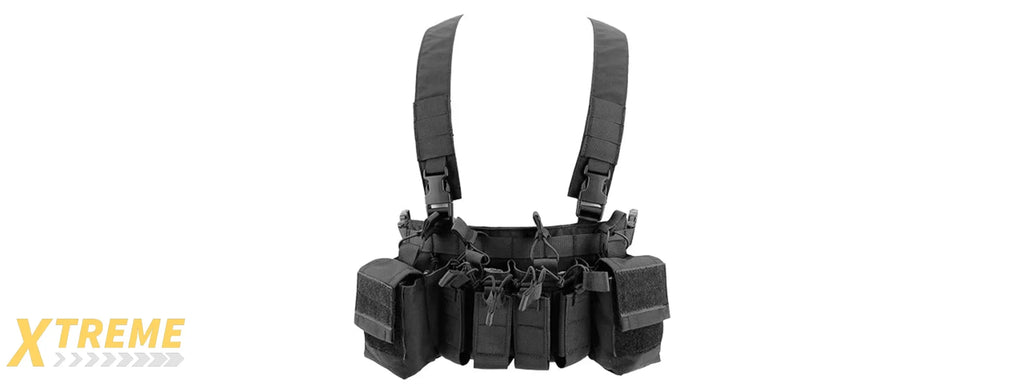 Tactical Chest Rig Adjustable MOLLE Carrier Military Utility Vest Lightweight