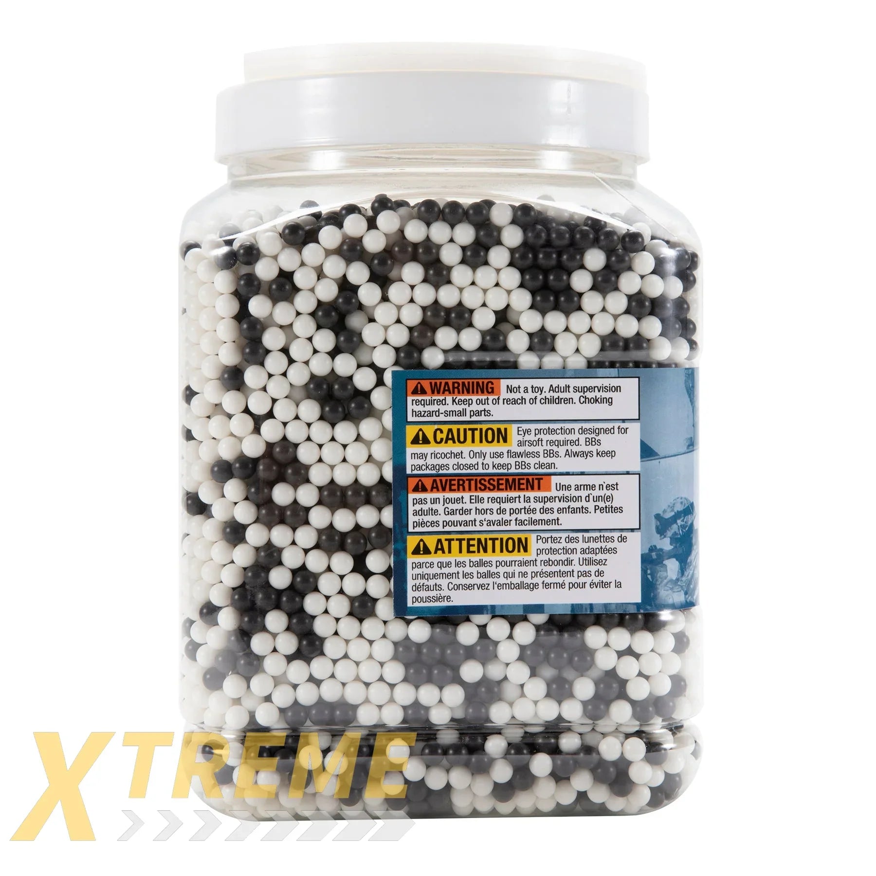 TACTICAL FORCE BB 12G- 15,000 COUNT - WHITE AND BLACK