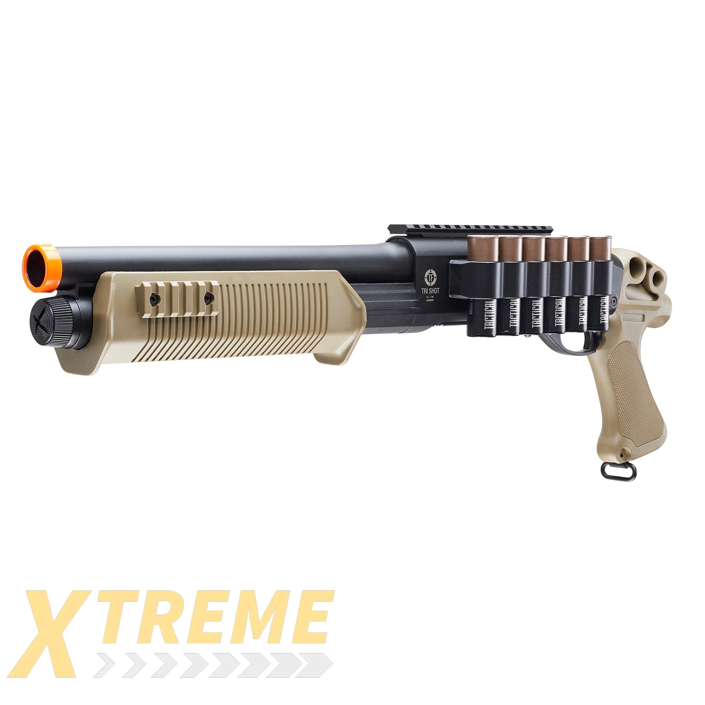 TACTICAL FORCE TRI-SHOT SHOTGUN-6MM-BLACKTAN