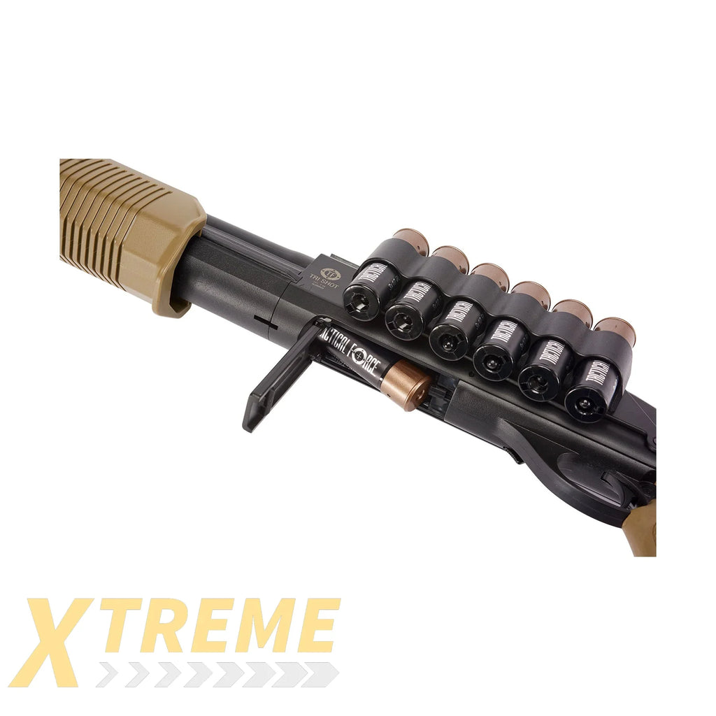 TACTICAL FORCE TRI-SHOT SHOTGUN-6MM-BLACKTAN