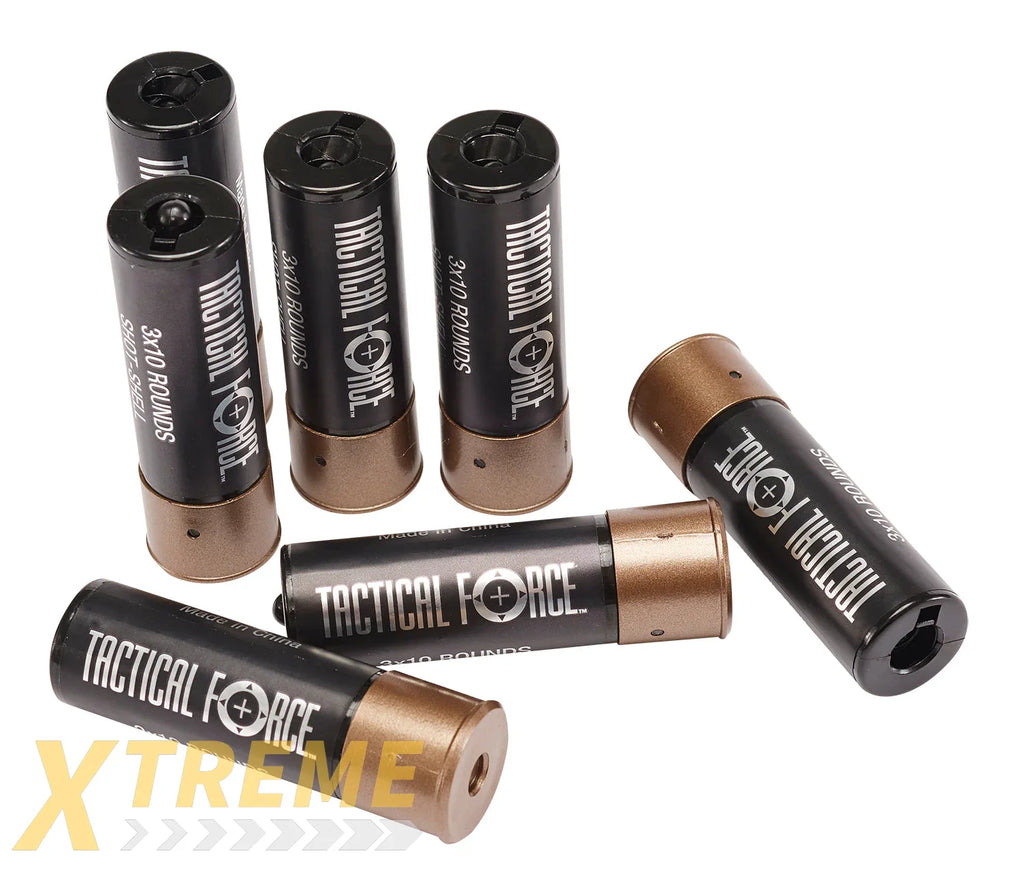 TACTICAL FORCE TRI-SHOT SHOTGUN SHELLS-6MM-BLACK