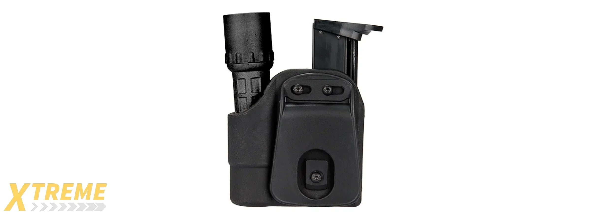 TACTICAL POLYMER PISTOL MAG AND FLASHLIGHT CARRIER FOR DUTY/TACTICAL USE