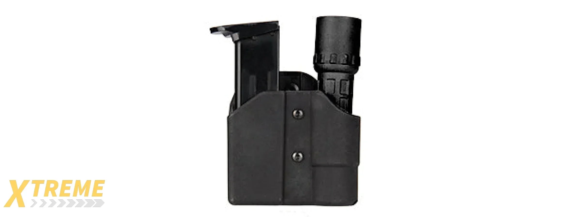 TACTICAL POLYMER PISTOL MAG AND FLASHLIGHT CARRIER FOR DUTY/TACTICAL USE