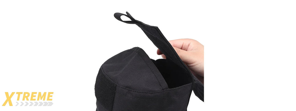 Tactical Velcro Storage Bag with Modular Attachment and Durable Construction