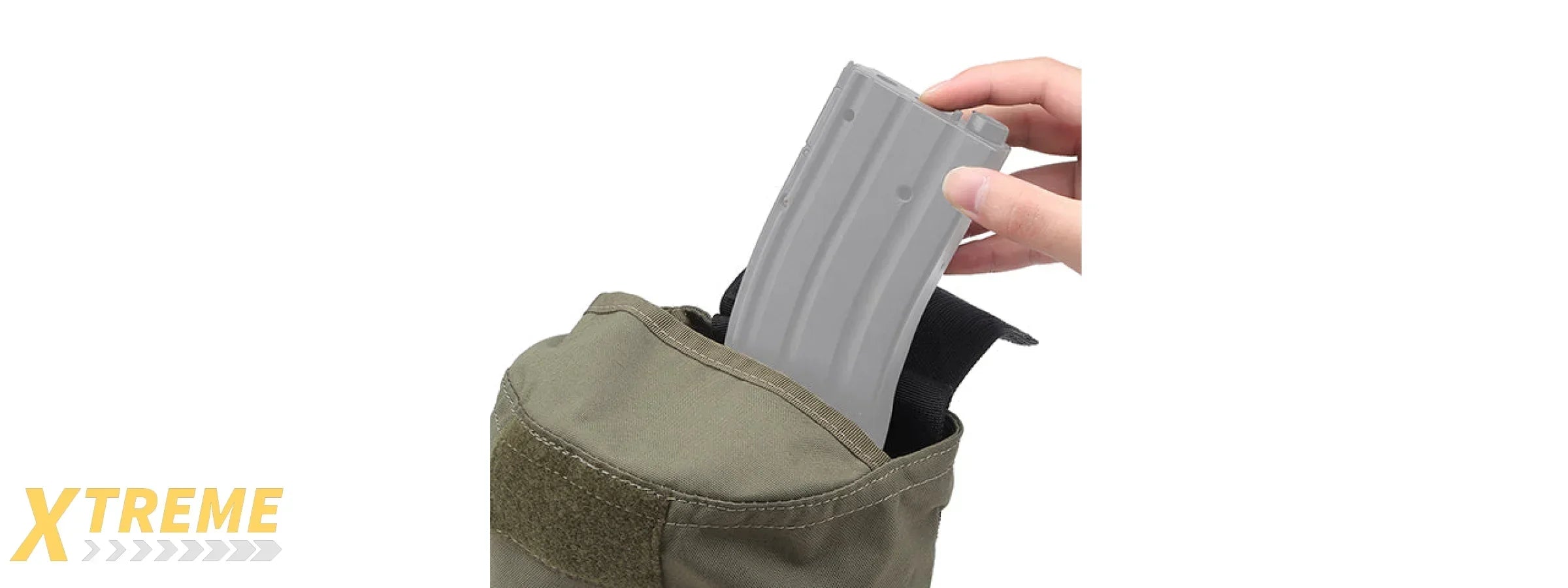 Tactical Velcro Storage Bag with Modular Attachment and Durable Construction