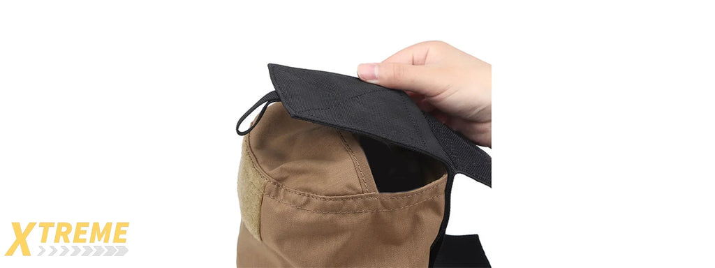 Tactical Velcro Storage Bag with Modular Attachment and Durable Construction