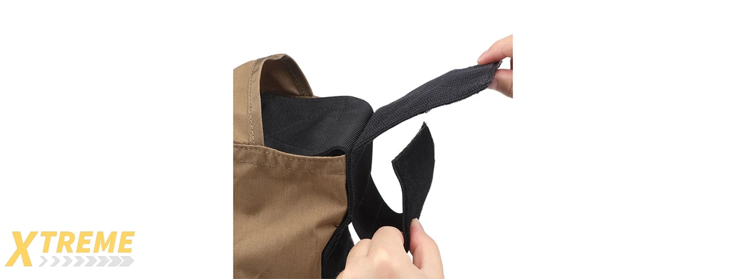 Tactical Velcro Storage Bag with Modular Attachment and Durable Construction