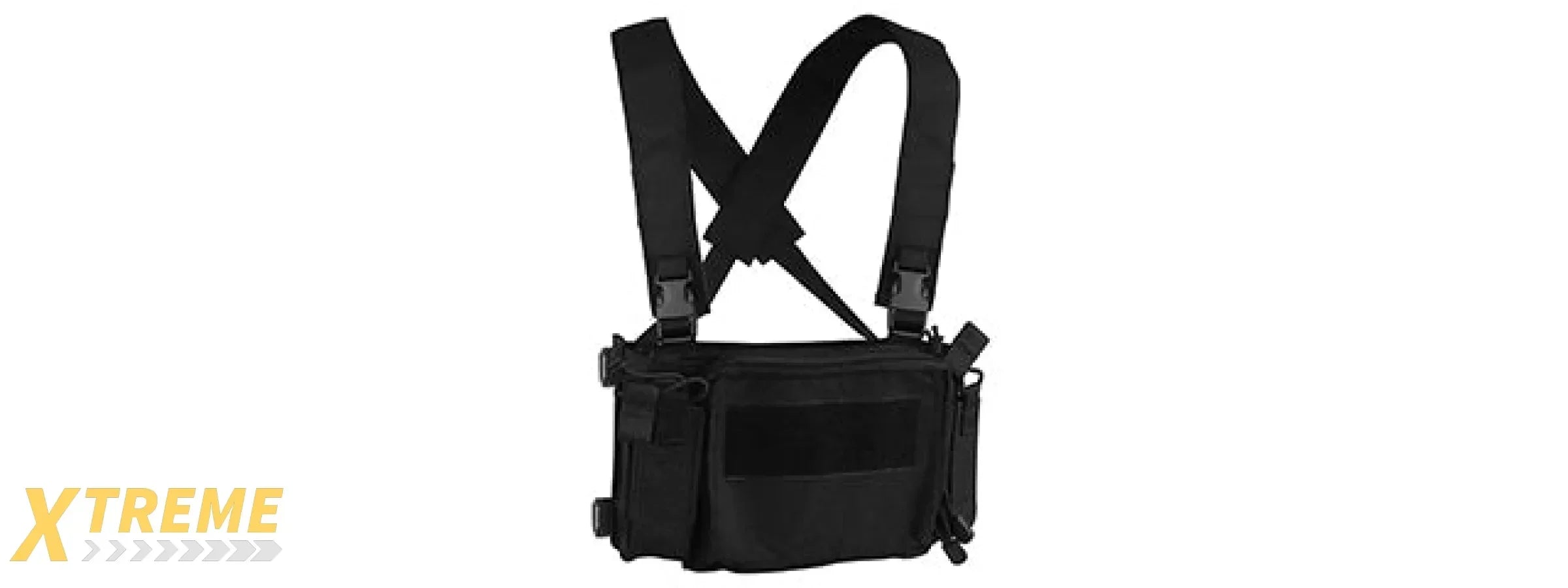 Tactical Vest Triple 5.56 Mag Front w/ Double 9MM Mag Side Pouches Airsoft Kit