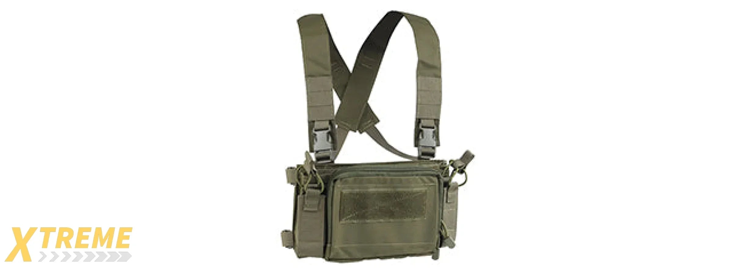 Tactical Vest Triple 5.56 Mag Front w/ Double 9MM Mag Side Pouches Airsoft Kit