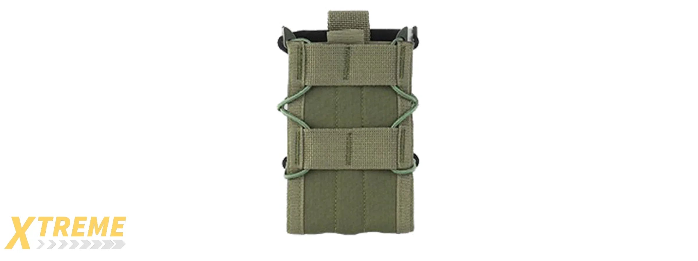 Tiger Type Double Magazine Pouch - Tactical MOLLE Carrier for Dual Rifle Magazines