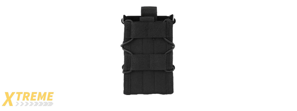 Tiger Type Double Magazine Pouch - Tactical MOLLE Carrier for Dual Rifle Magazines