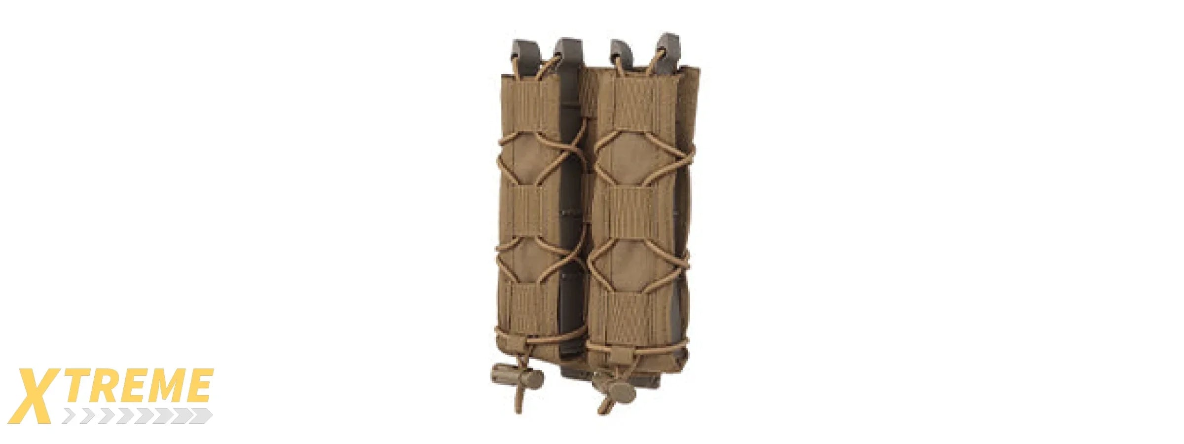 Tiger Type Long Double Mag Quick Pull Pouch - Tactical Magazine Carrier for Rapid Access