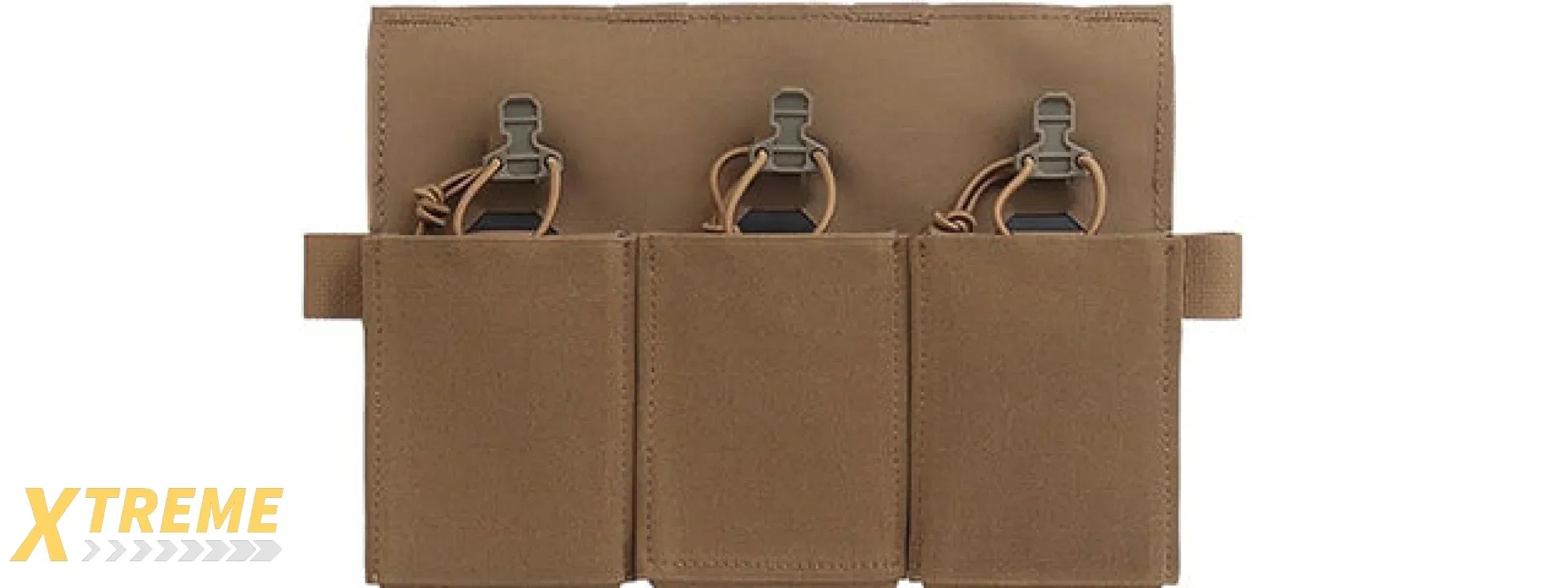 Triple Elastic Magazine Pouch MAG Tool Holder - Tactical Modular Gear Organizer for Mags