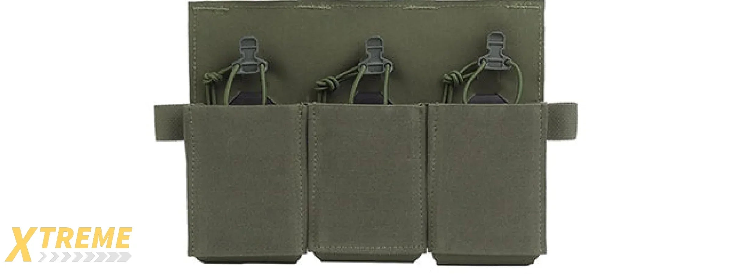 Triple Elastic Magazine Pouch MAG Tool Holder - Tactical Modular Gear Organizer for Mags