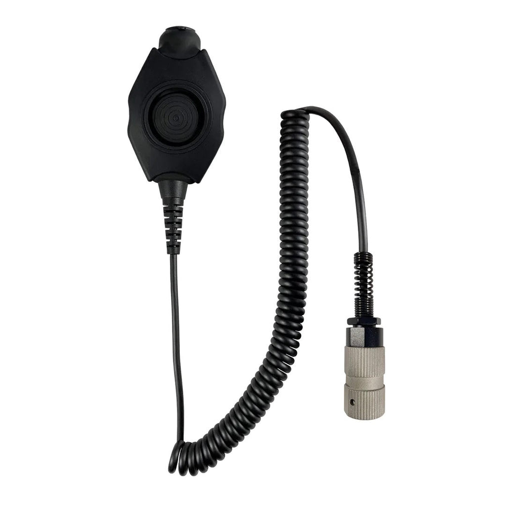 PolTact V2 Tactical Comms Helmet Headset w/ Active Hearing Protection - Harris/Thales/Tri- PRC, Falcon Series, MBITR Series, (NATO U229/U329 Connector)