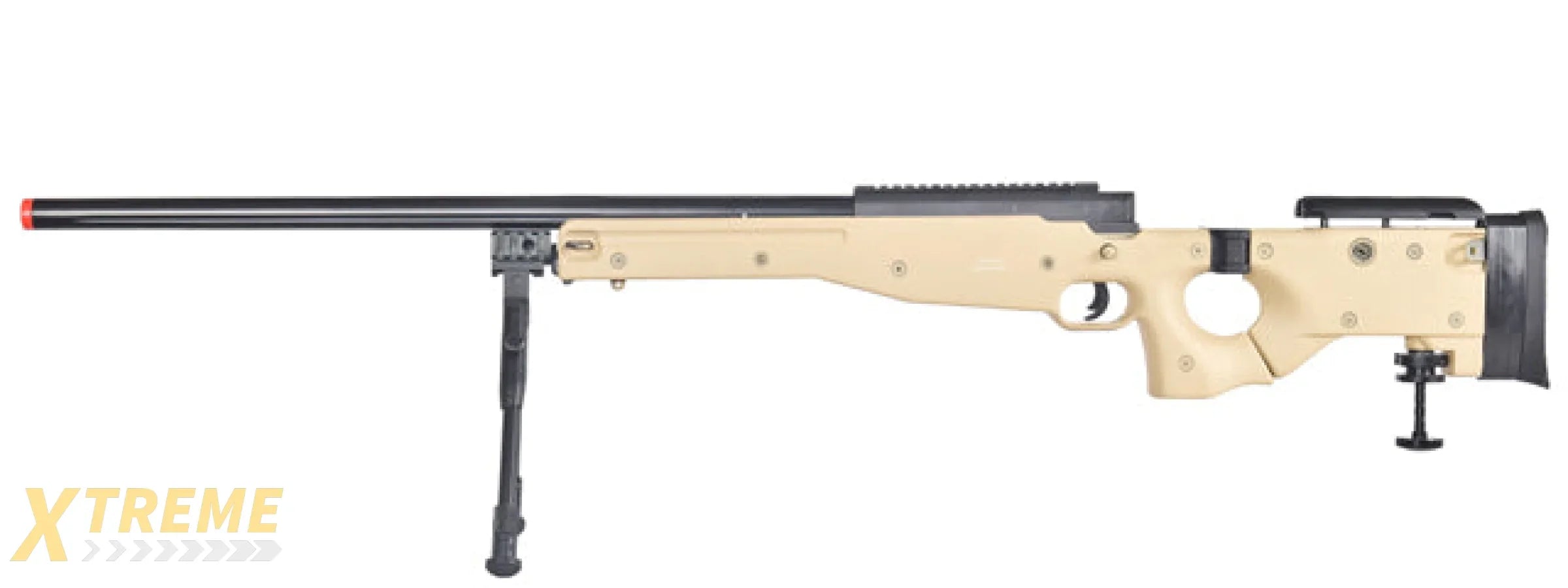 UK ARMS AIRSOFT L96 AWP BOLT ACTION SNIPER RIFLE W/ FOLD STOCK - TAN