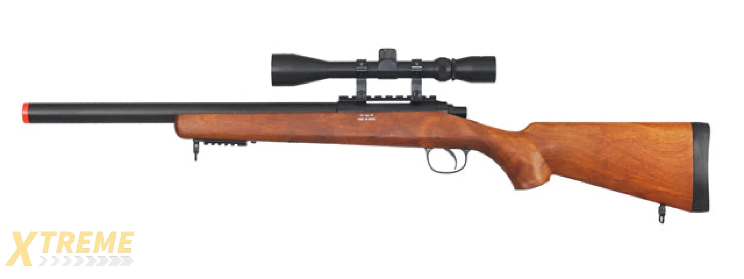 UK ARMS AIRSOFT VSR-10 BOLT ACTION RIFLE W/ SCOPE - WOOD
