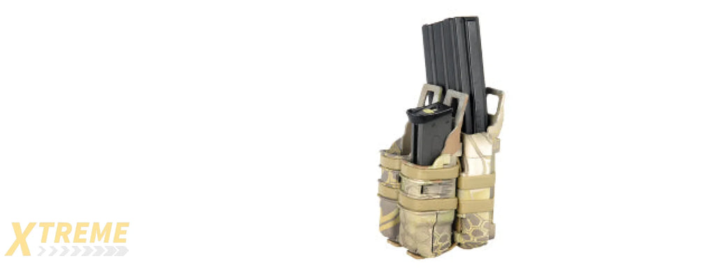 Lancer Tactical SINGLE RIFLE/ DOUBLE PISTOL QUICK DETACH POUCHES - MDR