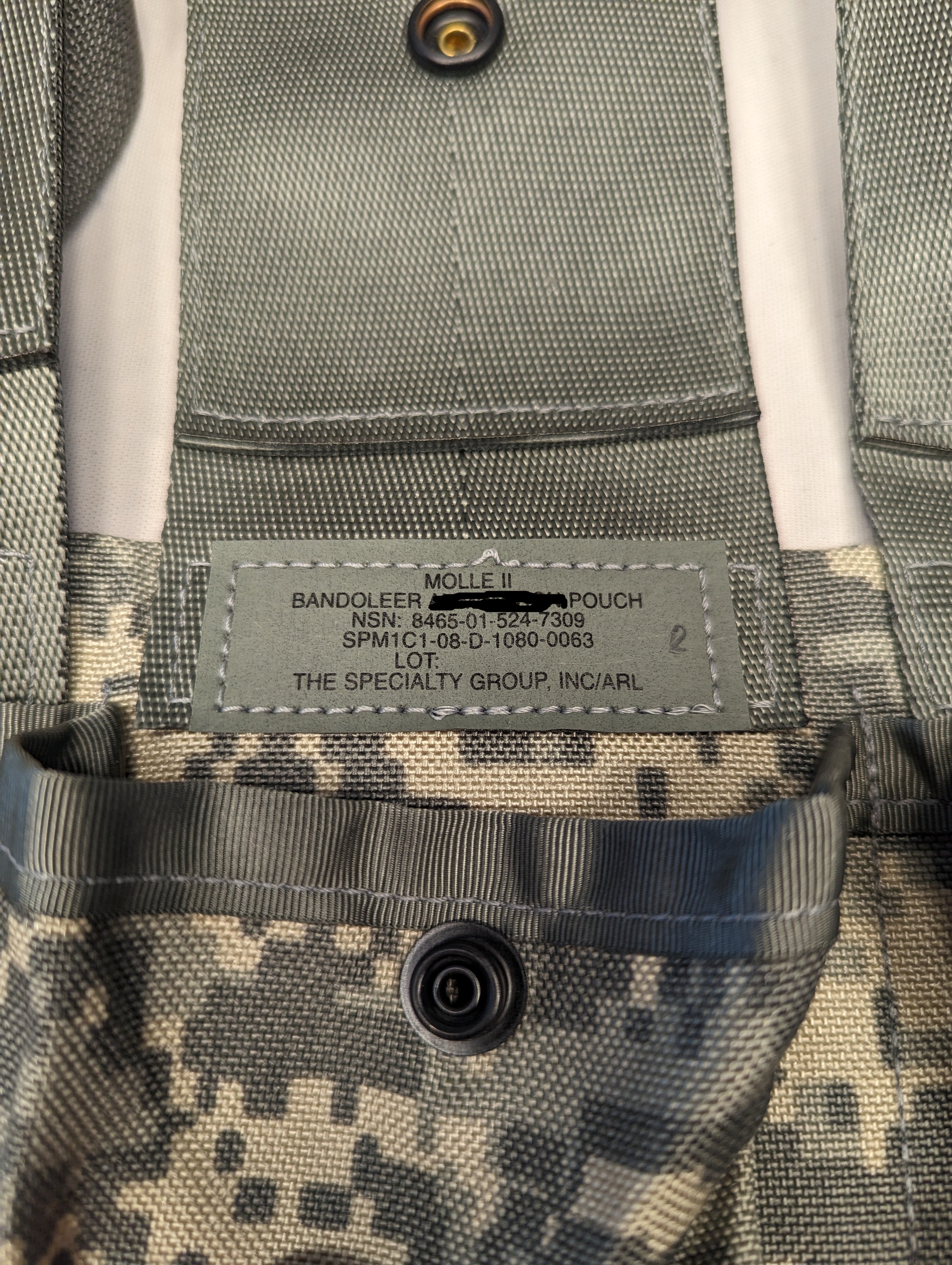 2 ACU Bandoleer Pouch MOLLE II Military Army Pouches Camo