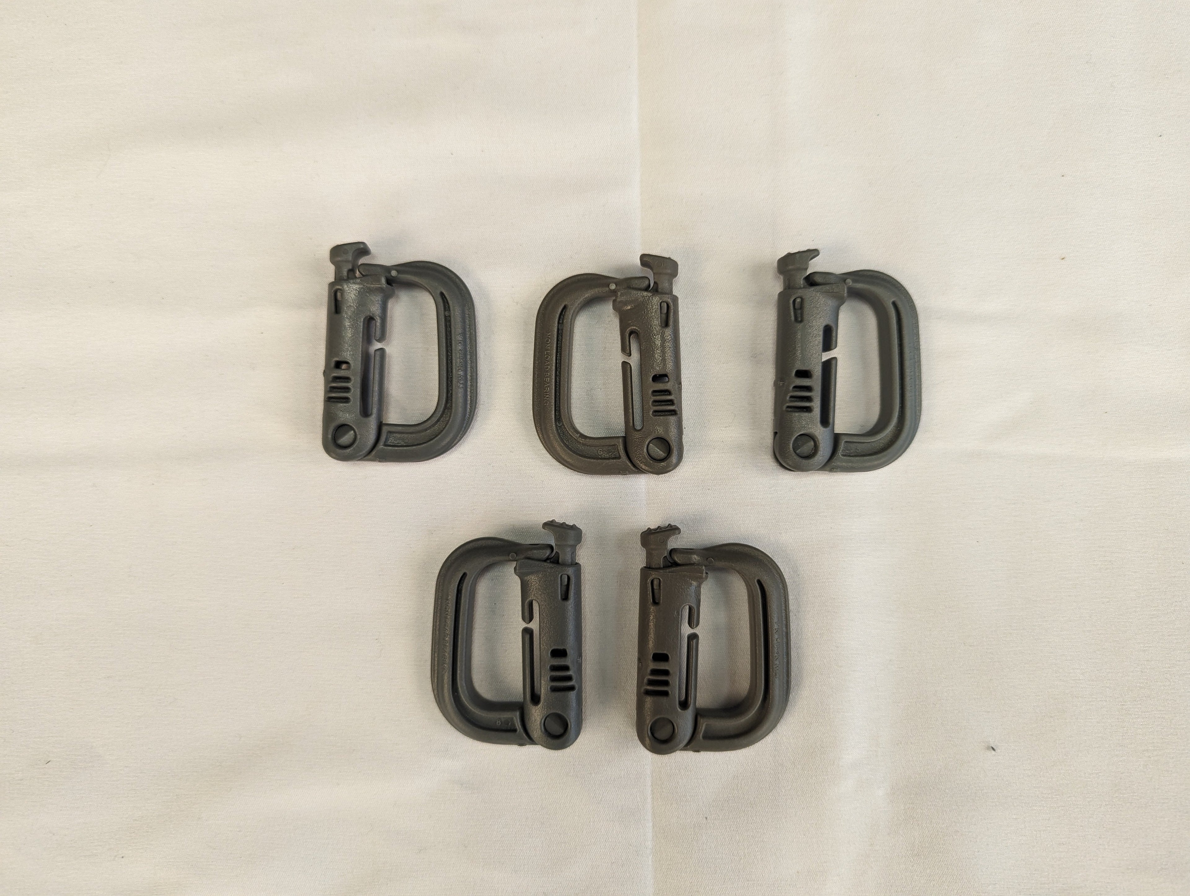 USGI ITW Nexus MOLLE Grimloc Carabiner 5 pack