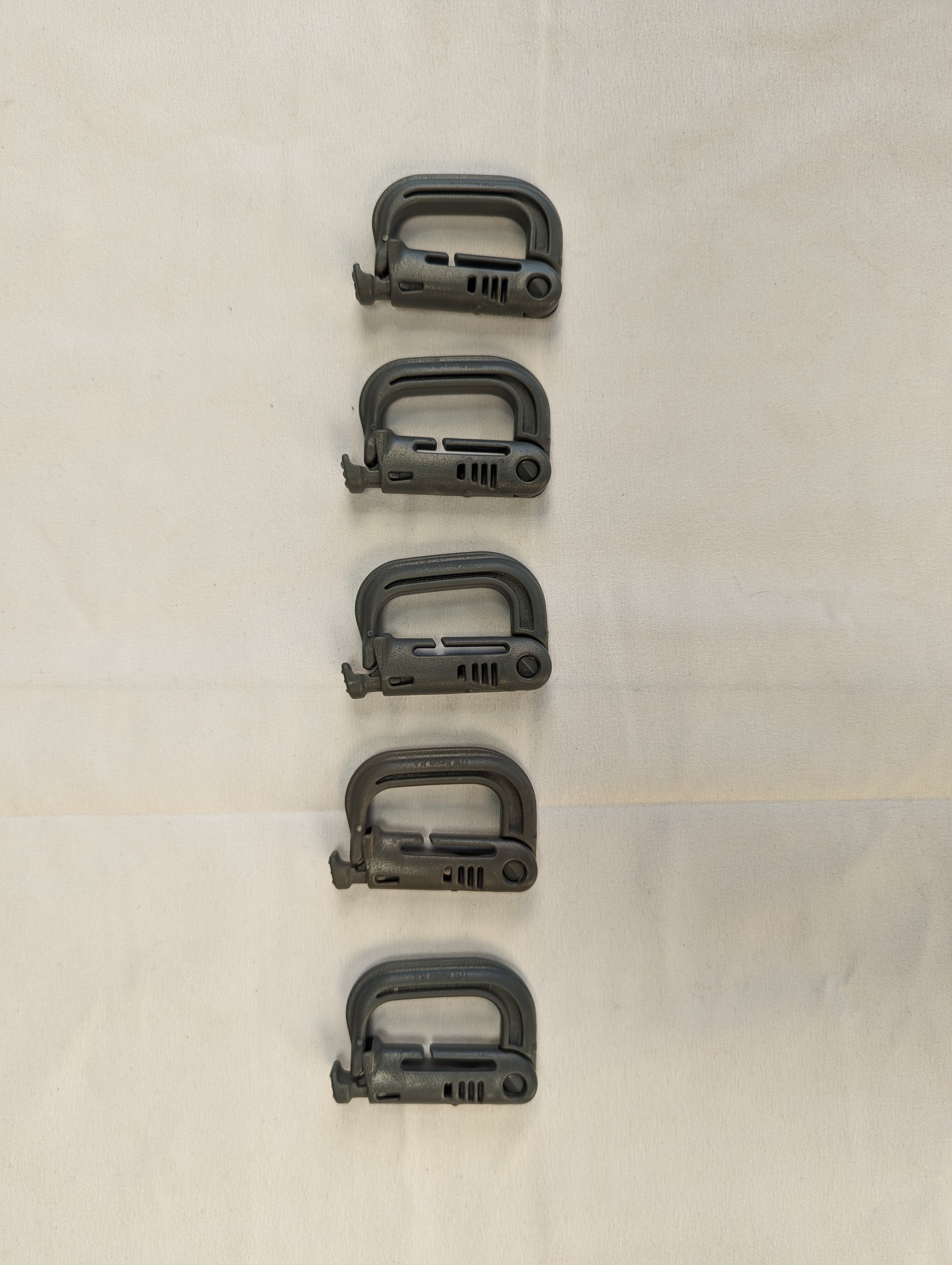 USGI ITW Nexus MOLLE Grimloc Carabiner 5 pack