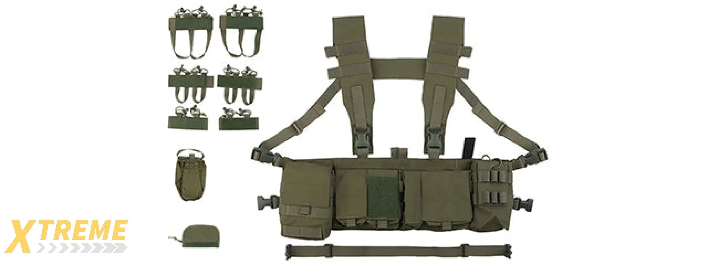 UW Tactical Patrol Commuter Chest Rig - Modular Patrol Chest Rig for EDC and Duty Use