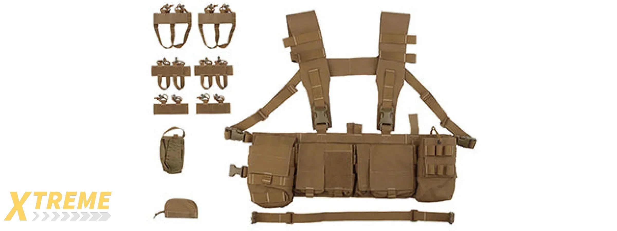 UW Tactical Patrol Commuter Chest Rig - Modular Patrol Chest Rig for EDC and Duty Use